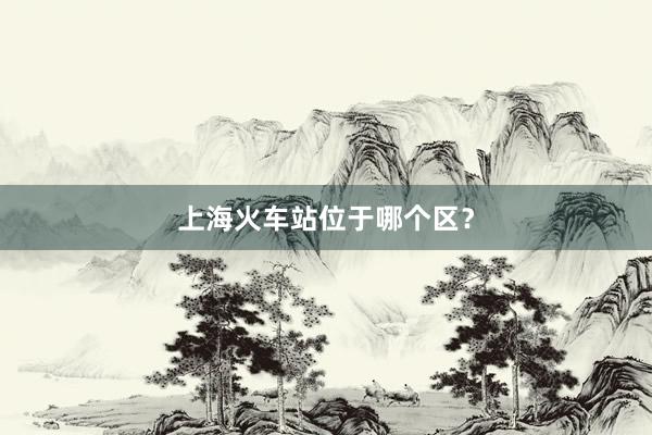 上海火车站位于哪个区？